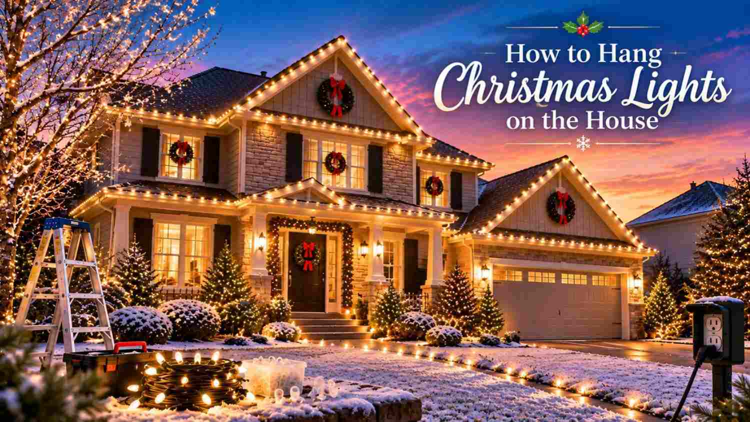 How to Hang Christmas Lights